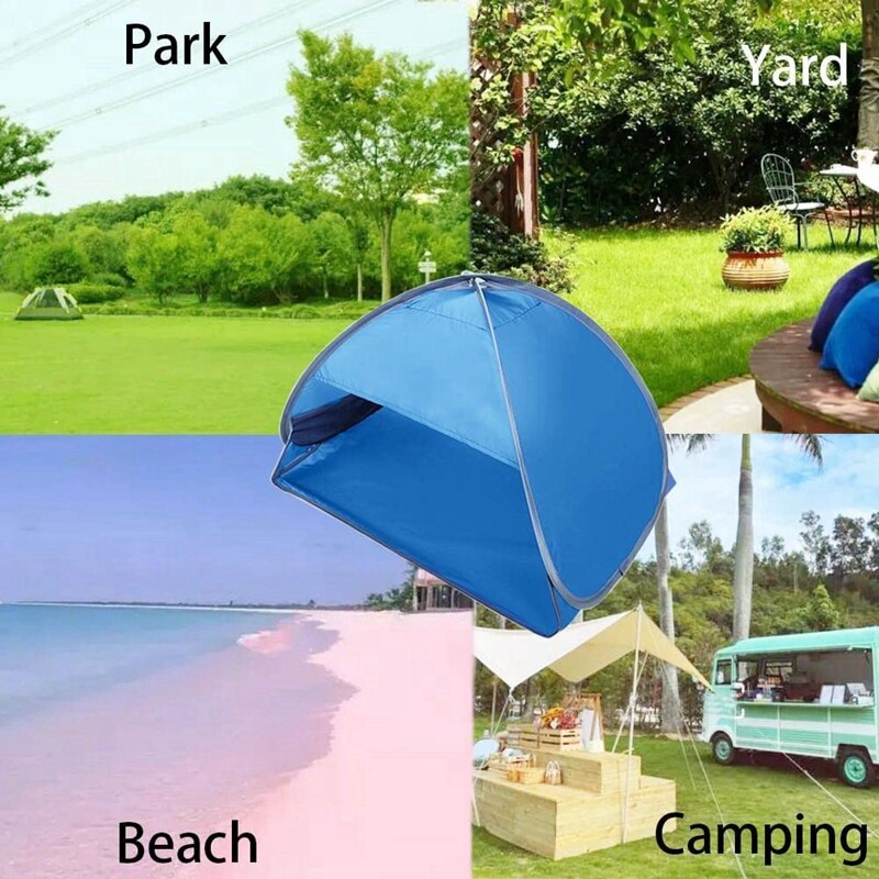 Cheap Goat Tents Mini Pets Beach Sun Shelter,Automatic Open Portable Waterproof Tent, For Beach, Grass,Indoor,Outdoor Camping   